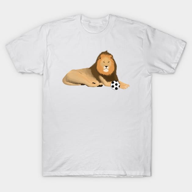 Soccer Lion T-Shirt by College Mascot Designs